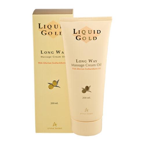Anna Lotan Liquid Gold - Long Way Massage Cream Oil 200ml / 6.7oz