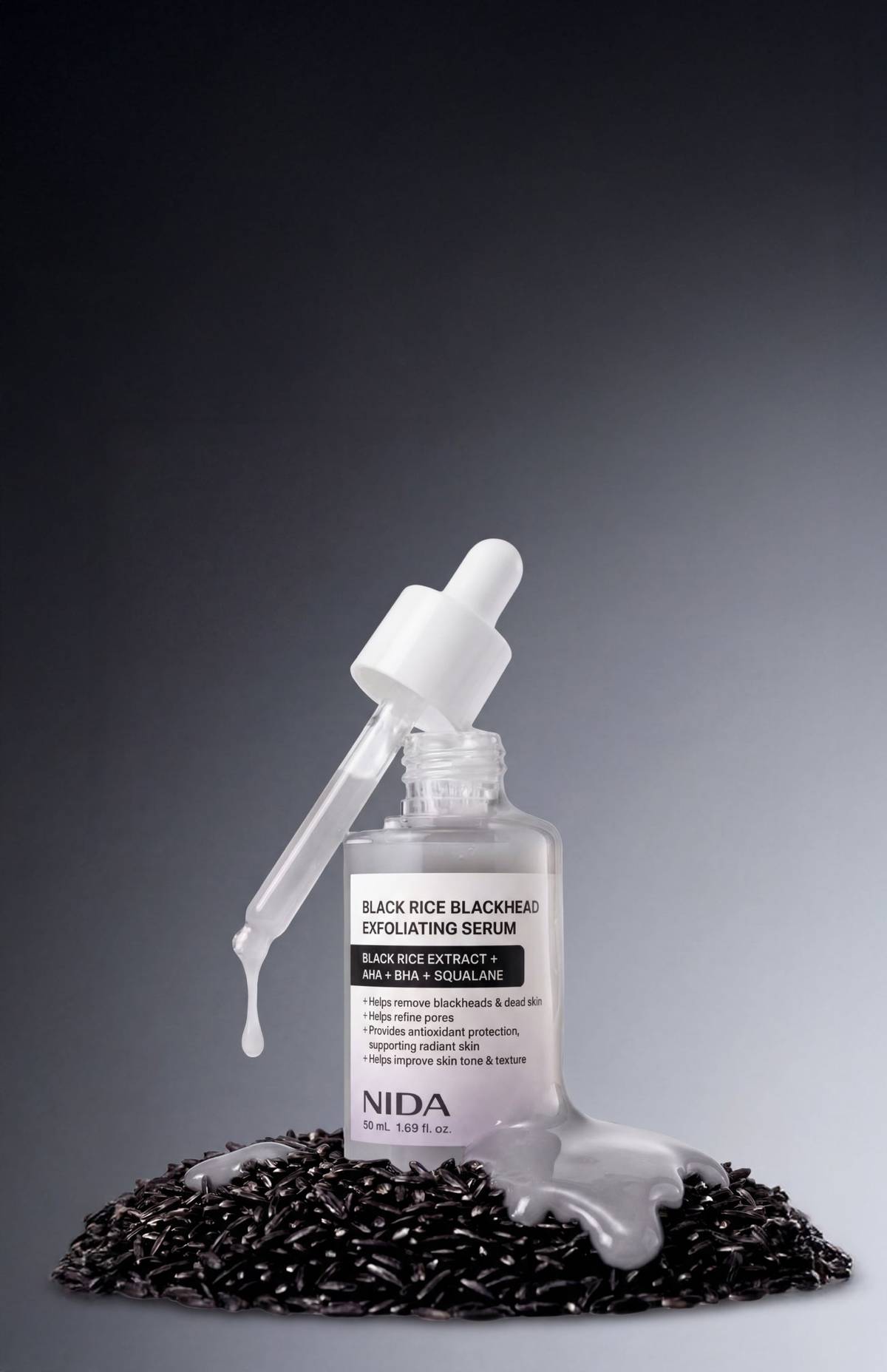 NIDA Black Rice Blackhead Exfoliating Serum 50ml