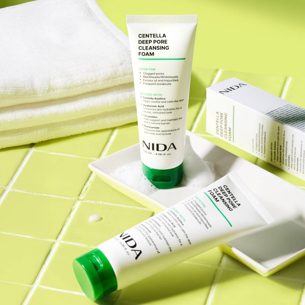 NIDA Centella Deep Pore Cleansing Foam 120ml