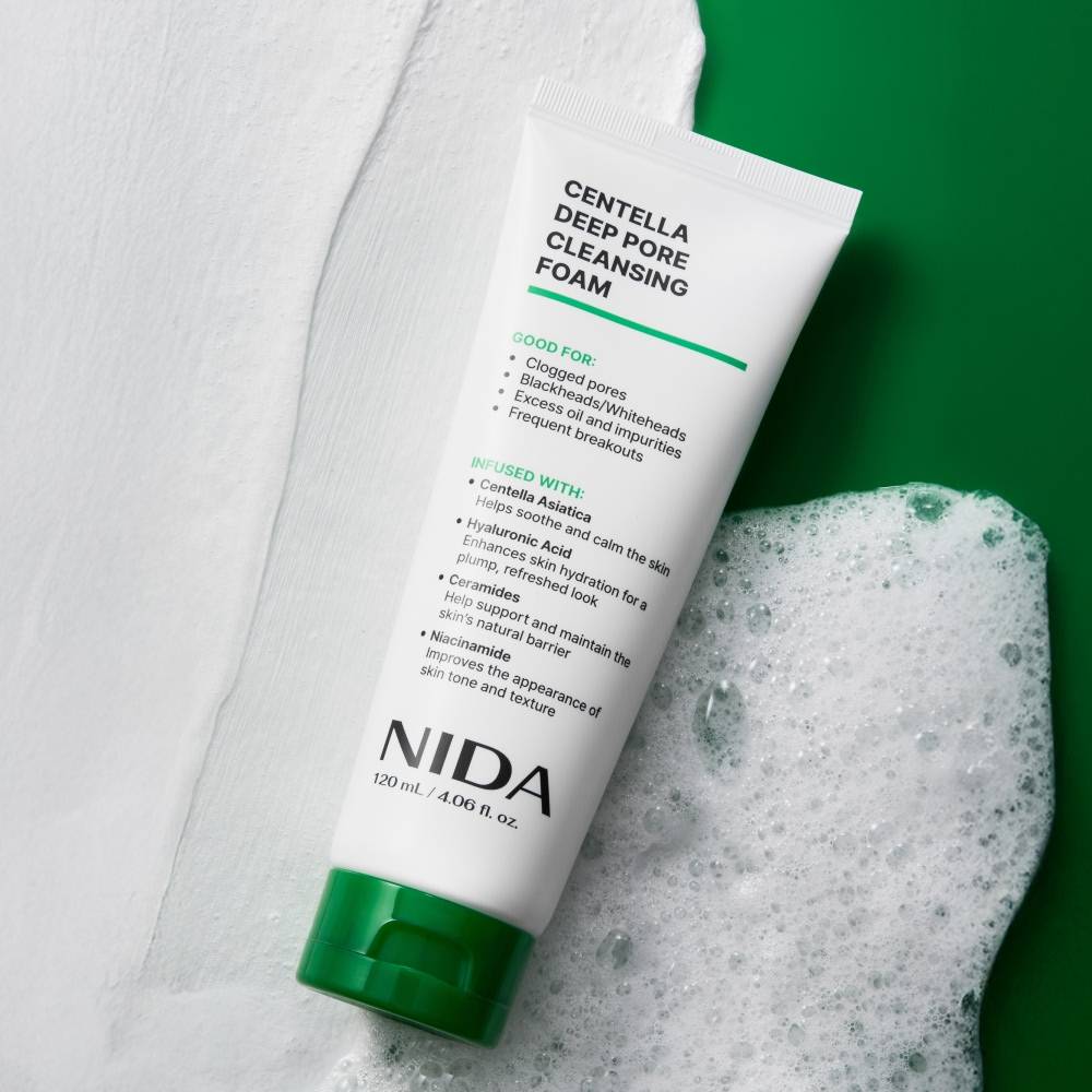 NIDA Centella Deep Pore Cleansing Foam 120ml