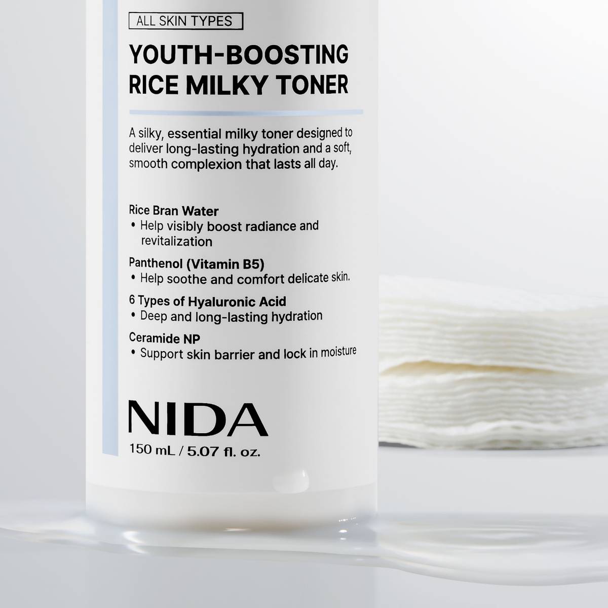 NIDA Youth-Boosting Rice Milky Toner 150ml